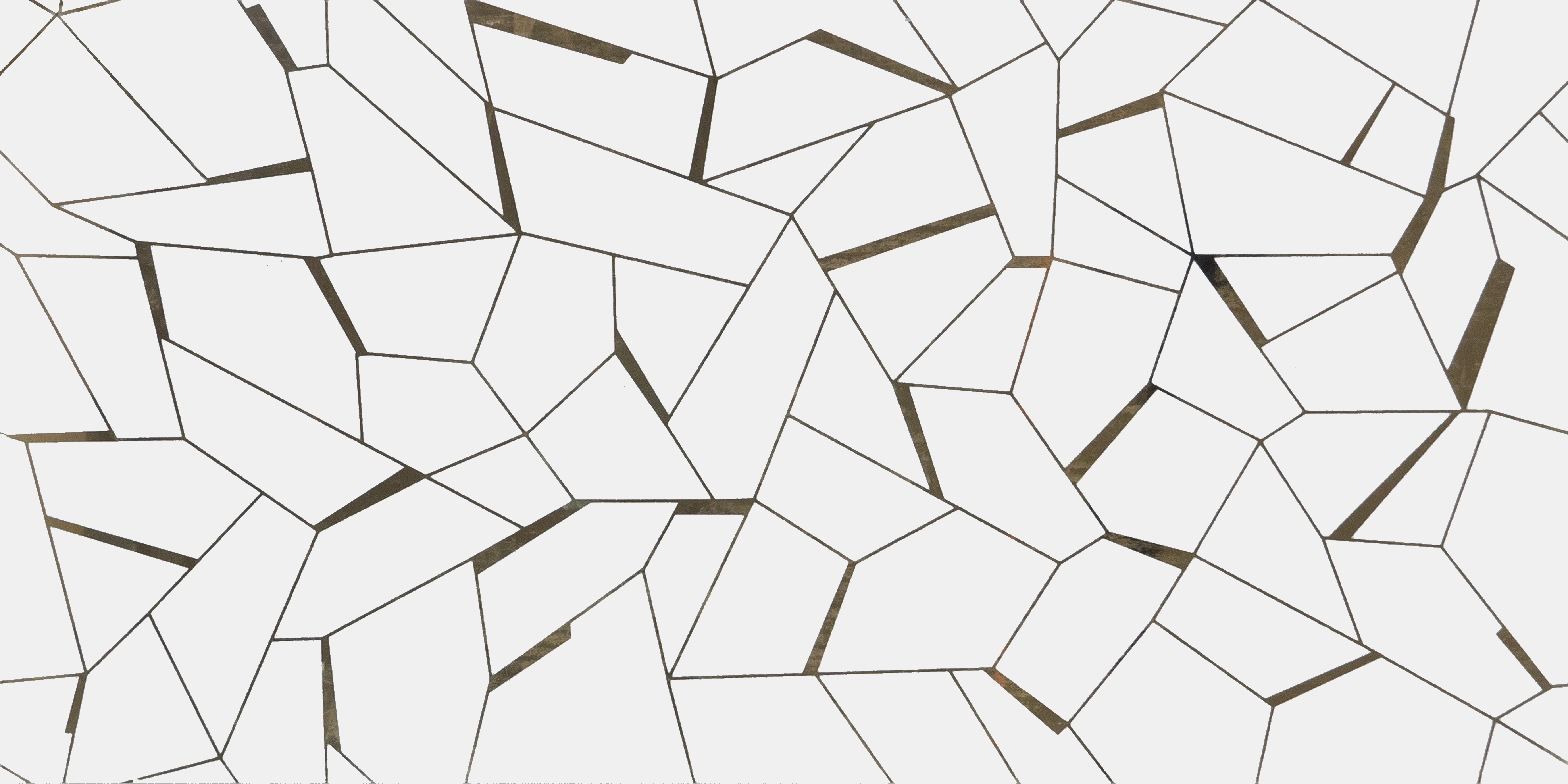 Glass Highligter Wall Tile TL 00262 A White Shatter 2 ft x 1 ft Glossy Finish Ceramic Tile - 9 mm | Suitable For Bathroom, Kitchen Backsplashes