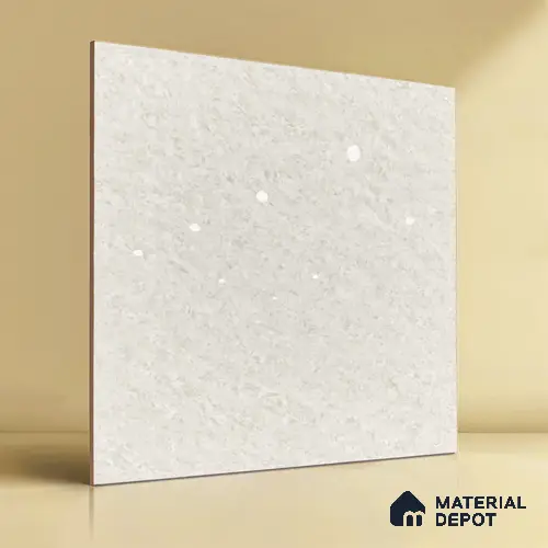 Marble Wall & Floor Tile TL 06319 White 2 ft x 2 ft High Gloss Finish Vitrified Tile - 9 mm