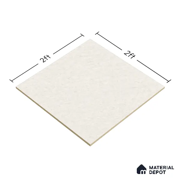 Marble Wall & Floor Tile TL 06319 White 2 ft x 2 ft High Gloss Finish Vitrified Tile - 9 mm
