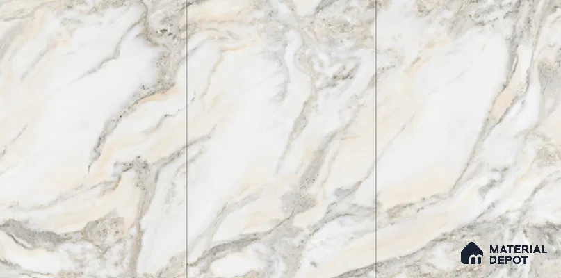 TL 00354 White 6 ft x 4 ft Matte Finish Endless Vitrified Wall & Floor Tile - 9 mm | Adhesive and Spacers Must be Used During Installation