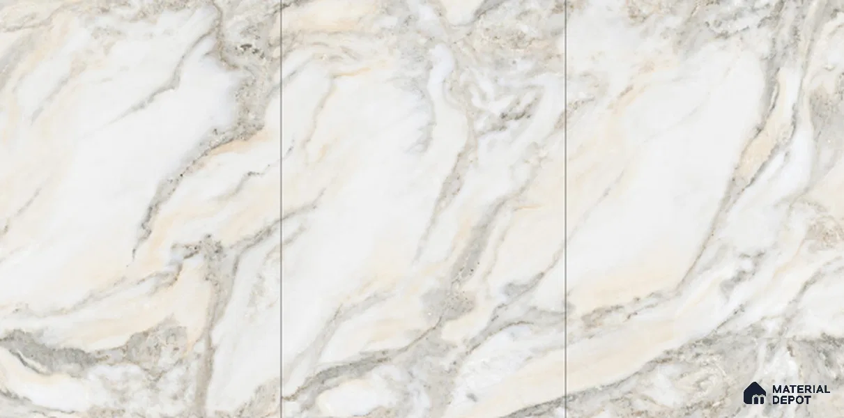 TL 00354 White 6 ft x 4 ft Matte Finish Endless Vitrified Wall & Floor Tile - 9 mm | Adhesive and Spacers Must be Used During Installation