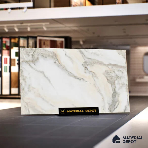 TL 00354 White 6 ft x 4 ft Matte Finish Endless Vitrified Wall & Floor Tile - 9 mm | Adhesive and Spacers Must be Used During Installation