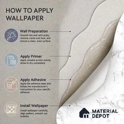 White and Grey Marble Design Wallpaper for Rooms Indrani Series Canvas Marble Design (Customised Size Wallpaper )