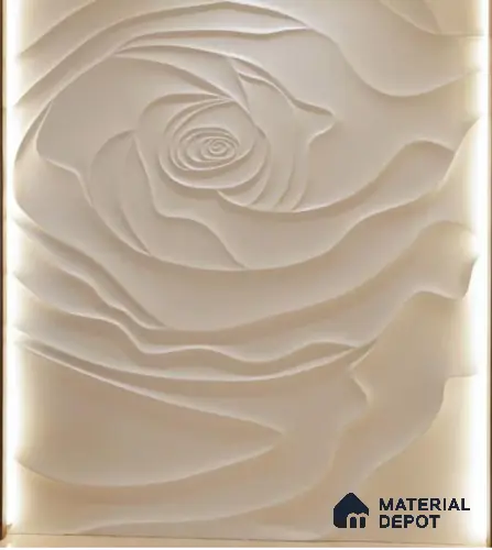 Duco Paintable Art Dunes 8.5 ft x 2.5 ft CNC Made HDHMR - 25 mm