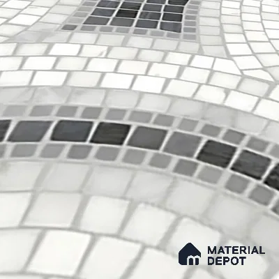 Geometric Wall & Floor Tile TL 06602 Veleta Arte 2 ft x 2 ft Vitrified Matte Finish - 9 mm | Suitable for Living Room, Balcony, Courtyard | Please Expect a Slight Variation of Pattern (Sample)