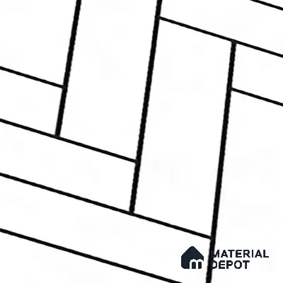 Faux Subway Wall Tile TL 10753 White Linen Light 2 ft x 1 ft Glossy Finish Ceramic Tile - 9 mm | Please Expect a Slight Variation of Pattern