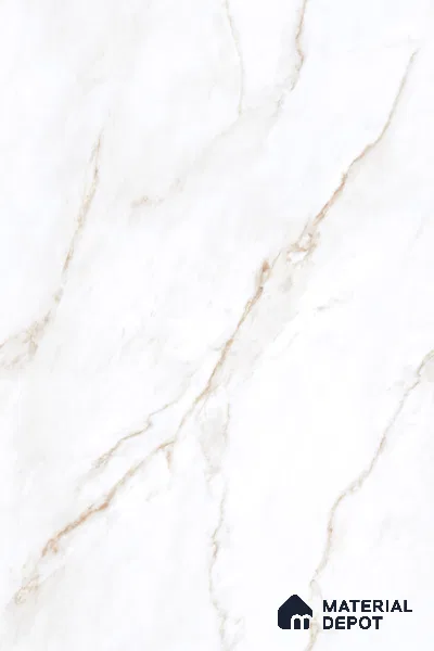 Marble Look Tile TL 09706 6 ft x 4 ft Glossy Finish Vitrified Tile - 15 mm | Adhesive and Spacers Must be Used During Installation