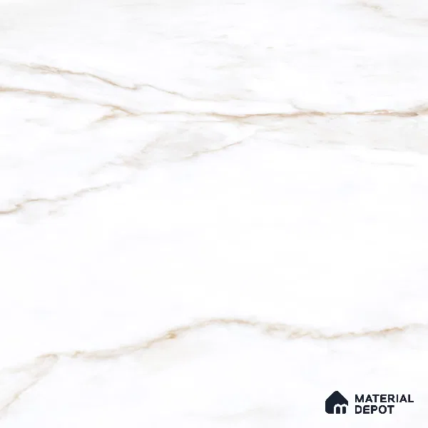 Marble Look Tile TL 09706 6 ft x 4 ft Glossy Finish Vitrified Tile - 15 mm | Adhesive and Spacers Must be Used During Installation