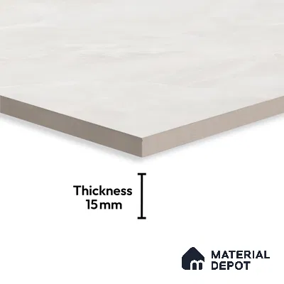 Marble Look Tile TL 09709 6 ft x 4 ft Glossy Finish Vitrified Tile - 15 mm | Adhesive and Spacers Must be Used During Installation