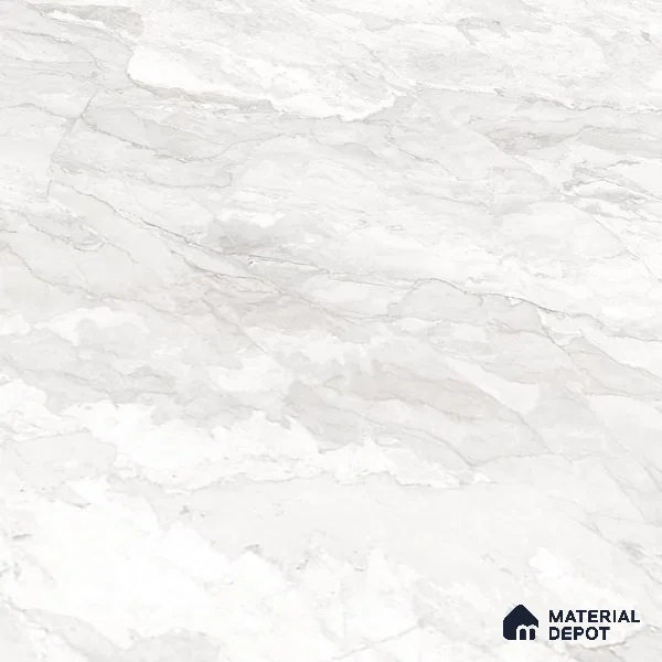 Marble Look Tile TL 09707 6 ft x 4 ft Glossy Finish Vitrified Tile - 15 mm | Adhesive and Spacers Must be Used During Installation