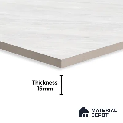 Marble Look Tile TL 09705 6 ft x 4 ft Glossy Finish Vitrified Tile - 15 mm | Adhesive and Spacers Must be Used During Installation