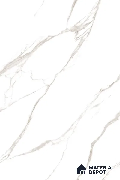 Marble Look Tile TL 09708 6 ft x 4 ft Glossy Finish Vitrified Tile - 15 mm | Adhesive and Spacers Must be Used During Installation