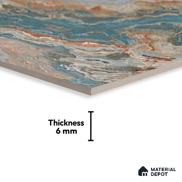 TL 01912 C Green & Beige Dark 18 x 12 inch Glossy Finish Ceramic Wall Tile - 6 mm
