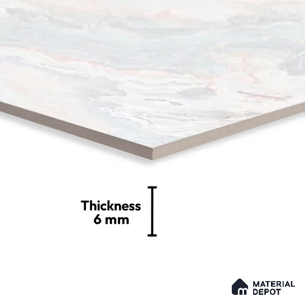 TL 01912 D Butter Cream Light 18 x 12 inch Glossy Finish Ceramic Wall Tile - 6 mm