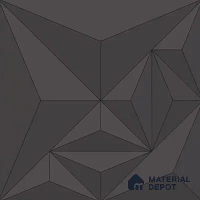 3D Highlighter Wall Tile TL 06576 D Bentley Grey Decor 1 ft x 1 ft Ceramic Matte Finish - 9 mm | Suitable for Living Room, Kitchen & Bedroom (Sample)