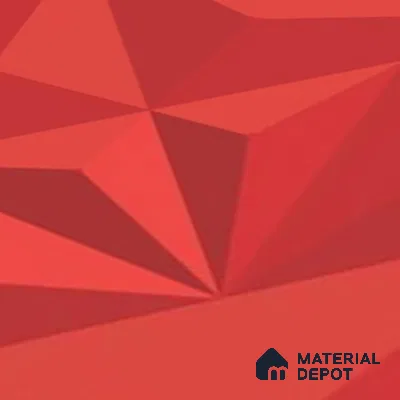 3D Highlighter Wall Tile TL 06576 E Bentley Red 1 ft x 1 ft Ceramic Matte Finish - 9 mm | Suitable for Living Room, Kitchen & Bedroom (Sample)