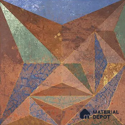 3D Highlighter Wall Tile TL 06576 K G Bentley Bronze Decor 1 ft x 1 ft Ceramic Matte Finish - 9 mm | Suitable for Living Room, Kitchen & Bedroom (Sample)