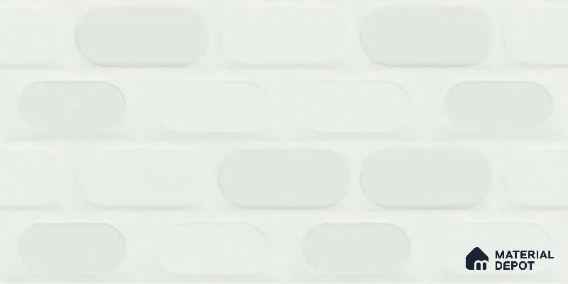 Highlighter Wall Tile TL 06538 C L Zellige Mint HL 2 ft x 1 ft Ceramic Matte Finish - 8 mm | Suitable for Living Room, Kitchen & Bathroom (Sample)