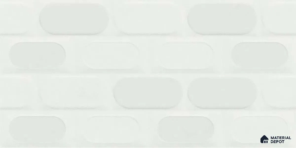 Highlighter Wall Tile TL 06538 C L Zellige Mint HL 2 ft x 1 ft Ceramic Matte Finish - 8 mm | Suitable for Living Room, Kitchen & Bathroom (Sample)