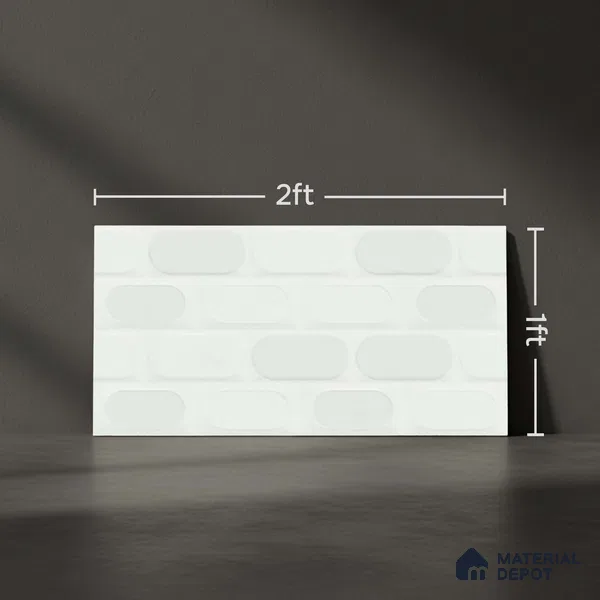Highlighter Wall Tile TL 06538 C L Zellige Mint HL 2 ft x 1 ft Ceramic Matte Finish - 8 mm | Suitable for Living Room, Kitchen & Bathroom (Sample)