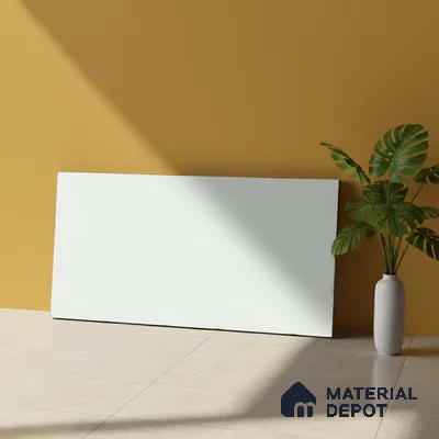 Plain Wall Tile TL 06538 D Zellige Mint 2 ft x 1 ft Ceramic Matte Finish - 8 mm | Suitable for Living Room, Kitchen & Bathroom