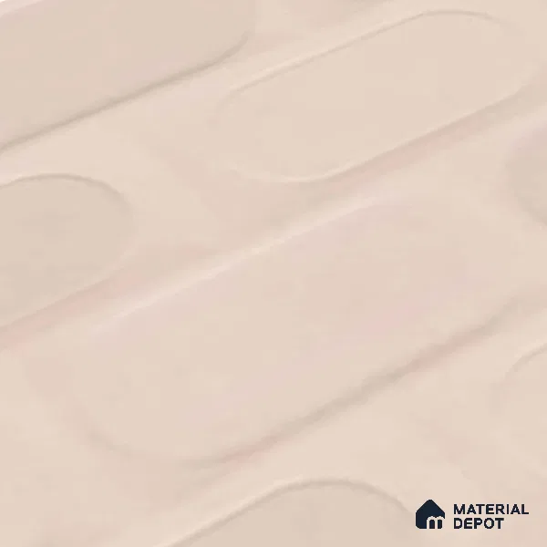 Highlighter Wall Tile TL 06538 E L Zellige Pink HL 2 ft x 1 ft Ceramic Matte Finish - 8 mm | Suitable for Living Room, Kitchen & Bathroom (Sample)
