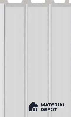 Grey Plain Colour Louver PN 02712 O 9.5 ft x 4.7 inch Charcoal Panel - 12 mm | Suitable for Feature Wall, TV Unit & Living Room | Width is Subjected to 5% Variation