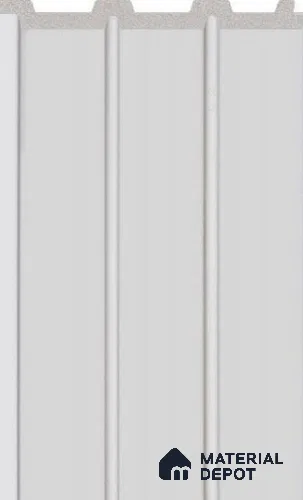 Grey Plain Colour Louver PN 02712 G 8 ft x 4.7 inch Charcoal Panel - 12 mm | Suitable for Feature Wall, TV Unit & Living Room | Width is Subjected to 5% Variation