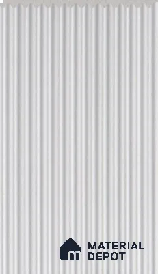 Frosted White Plain Colour Louver PN 02710 F 8 ft x 4.4 inch Charcoal Panel - 8 mm | Suitable for Feature Wall, TV Unit & Living Room | Width is Subjected to 5% Variation