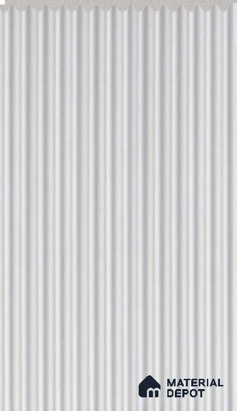 Frosted White Plain Colour Louver PN 02710 F 8 ft x 4.4 inch Charcoal Panel - 8 mm | Suitable for Feature Wall, TV Unit & Living Room | Width is Subjected to 5% Variation
