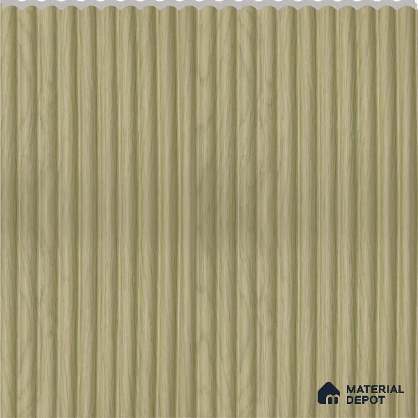 Woodgrain Brown Wooden Louver PN 02731 B 8 ft x 12 inch Charcoal Panel - 7 mm | Suitable for Feature Wall, TV Unit & Living Room | Width is Subjected to 5% Variation