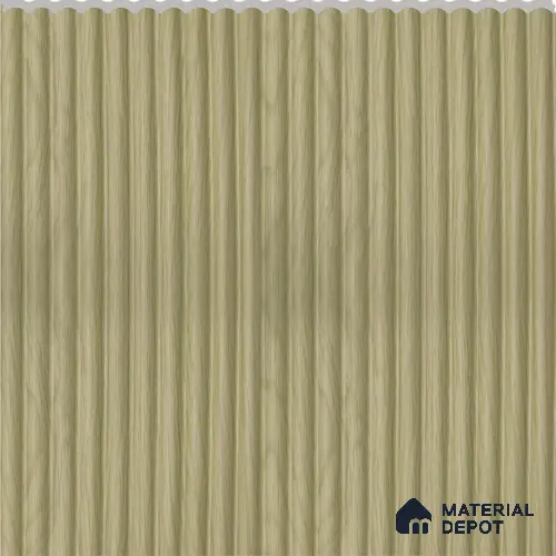 Woodgrain Brown Wooden Louver PN 02731 K 9.5 ft x 12 inch Charcoal Panel - 7 mm | Suitable for Feature Wall, TV Unit & Living Room | Width is Subjected to 5% Variation
