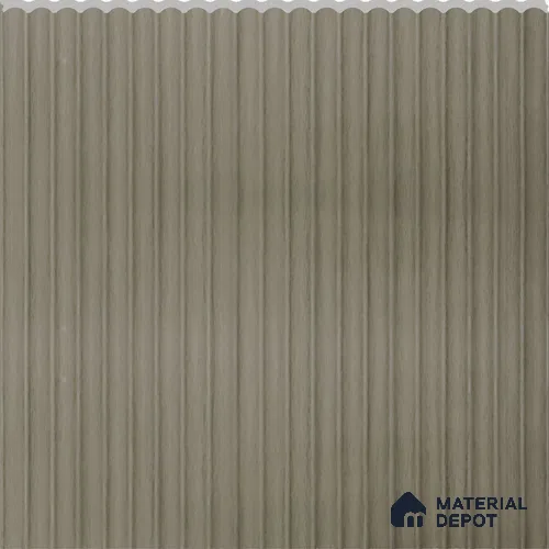 Sage Green Wooden Louver PN 02731 L 9.5 ft x 12 inch Charcoal Panel - 7 mm | Suitable for Feature Wall, TV Unit & Living Room | Width is Subjected to 5% Variation