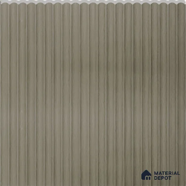 Sage Green Wooden Louver PN 02731 L 9.5 ft x 12 inch Charcoal Panel - 7 mm | Suitable for Feature Wall, TV Unit & Living Room | Width is Subjected to 5% Variation