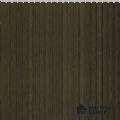 Dark Walnut Wooden Louver PN 02731 M 9.5 ft x 12 inch Charcoal Panel - 7 mm | Suitable for Feature Wall, TV Unit & Living Room | Width is Subjected to 5% Variation
