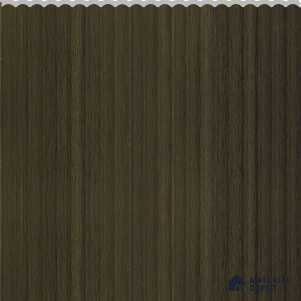 Dark Walnut Wooden Louver PN 02731 M 9.5 ft x 12 inch Charcoal Panel - 7 mm | Suitable for Feature Wall, TV Unit & Living Room | Width is Subjected to 5% Variation