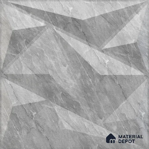 White Alps PVC Matte Finish 3D Wall Panel | 20 in x 20 in | White Marble - 15 mm | Suitable for Dining, Feature Wall & TV Unit | Width is Subjected to 5% Variation