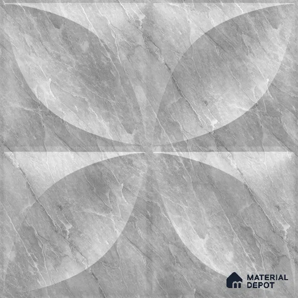 White Butterfly PVC Matte Finish 3D Wall Panel | 20 in x 20 in | White Marble - 15 mm | Suitable for Dining, Feature Wall & TV Unit | Width is Subjected to 5% Variation
