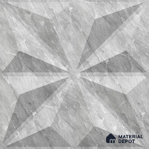 White Crystal PVC Matte Finish 3D Wall Panel | 20 in x 20 in | White Marble - 15 mm | Suitable for Dining, Feature Wall & TV Unit | Width is Subjected to 5% Variation
