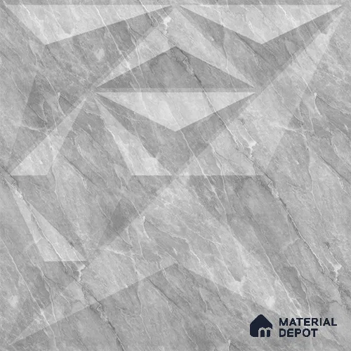 White Diamond PVC Matte Finish 3D Wall Panel | 20 in x 20 in | White Marble - 15 mm | Suitable for Dining, Feature Wall & TV Unit | Width is Subjected to 5% Variation