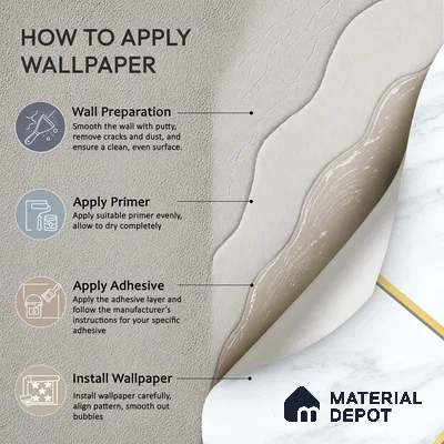 White Marble Design with Golden Stripes Wallpaper Indrani Series Soft Feel Marble Design (Customised Size Wallpaper )