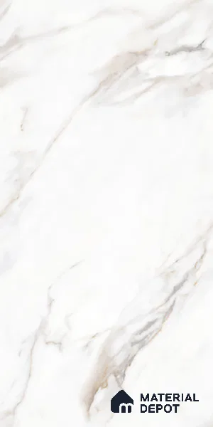 Floor & Wall Tile TL 09359 | Flona White 4 ft x 2 ft Finish Vitrified Tile - 9 mm | 4 Random Design | Suitable for Living Room, Bedroom, Bathroom & Kitchen