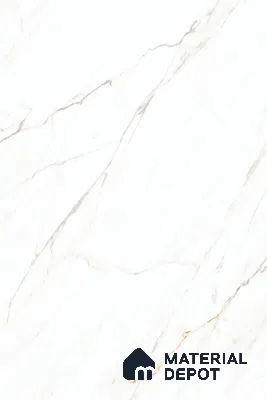Marble Look Floor & Wall Tile TL 07948 Calacatta Velino 6 ft x 4 ft Vitrified Matte Finish - 9 mm | Adhesive and Spacers Must be Used During Installation