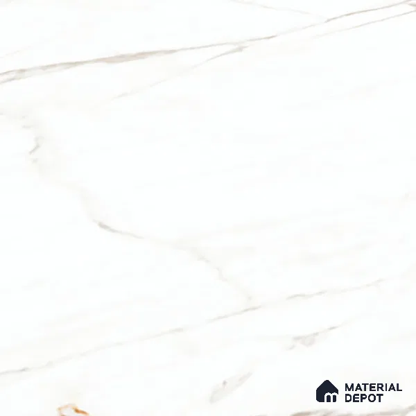 Marble Look Floor & Wall Tile TL 07948 Calacatta Velino 6 ft x 4 ft Vitrified Matte Finish - 9 mm | Adhesive and Spacers Must be Used During Installation
