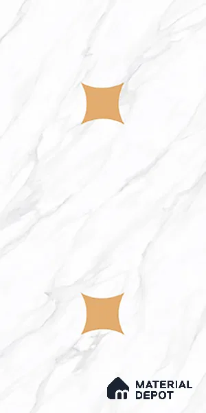 Marble Wall & Floor Tile TL 08542 B | Spatial statuario Decor 4 ft x 2 ft Full Body Dry Granula Matte Finish Vitrified Tile - 10 mm | Suitable for Living Room, Bedroom, Bathroom & Kitchen