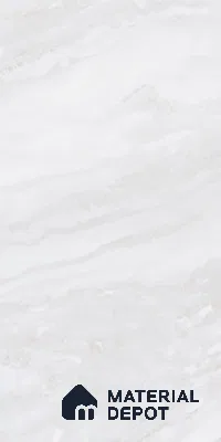 Marble Floor & Wall Tile TL 08544 | Tianta White 4 ft x 2 ft Full Body Matte Finish Vitrified Tile - 10 mm | 5 Random Design | Suitable for Living Room, Bedroom, Bathroom & Kitchen