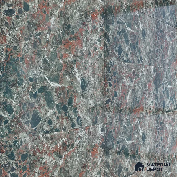 Marble Wall Tile TL 06509 C  SR BL 4018 Dark 24 inch x 12 inch Ceramic Glossy Finish - 8 mm | Suitable for Accent / Feature Walls, Bathroom, Kitchen Wall & Backsplashes (Sample)