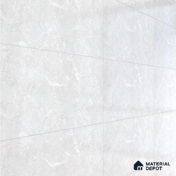 Marble Wall Tile TL 06509 SR BL 4018 Light 24 inch x 12 inch Ceramic Glossy Finish - 8 mm | Suitable for Accent / Feature Walls, Bathroom, Kitchen Wall & Backsplashes