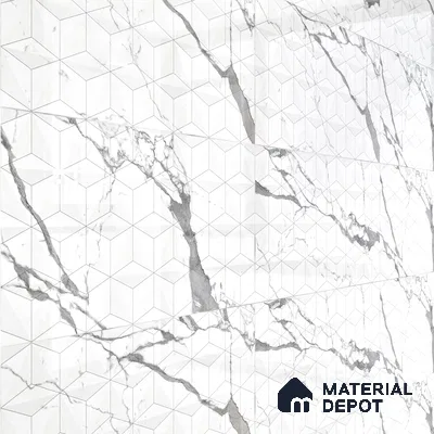 3D Wall Tile TL 06514  SR GL 8060 Highlighter 24 inch x 12 inch Ceramic Glossy Finish - 8 mm | Suitable for Accent / Feature Walls, Bathroom, Kitchen Wall & Backsplashes (Sample)