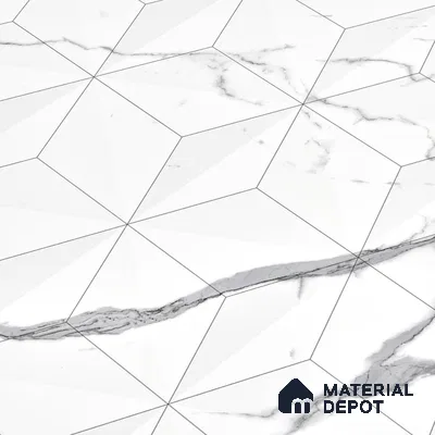 3D Wall Tile TL 06514  SR GL 8060 Highlighter 24 inch x 12 inch Ceramic Glossy Finish - 8 mm | Suitable for Accent / Feature Walls, Bathroom, Kitchen Wall & Backsplashes (Sample)